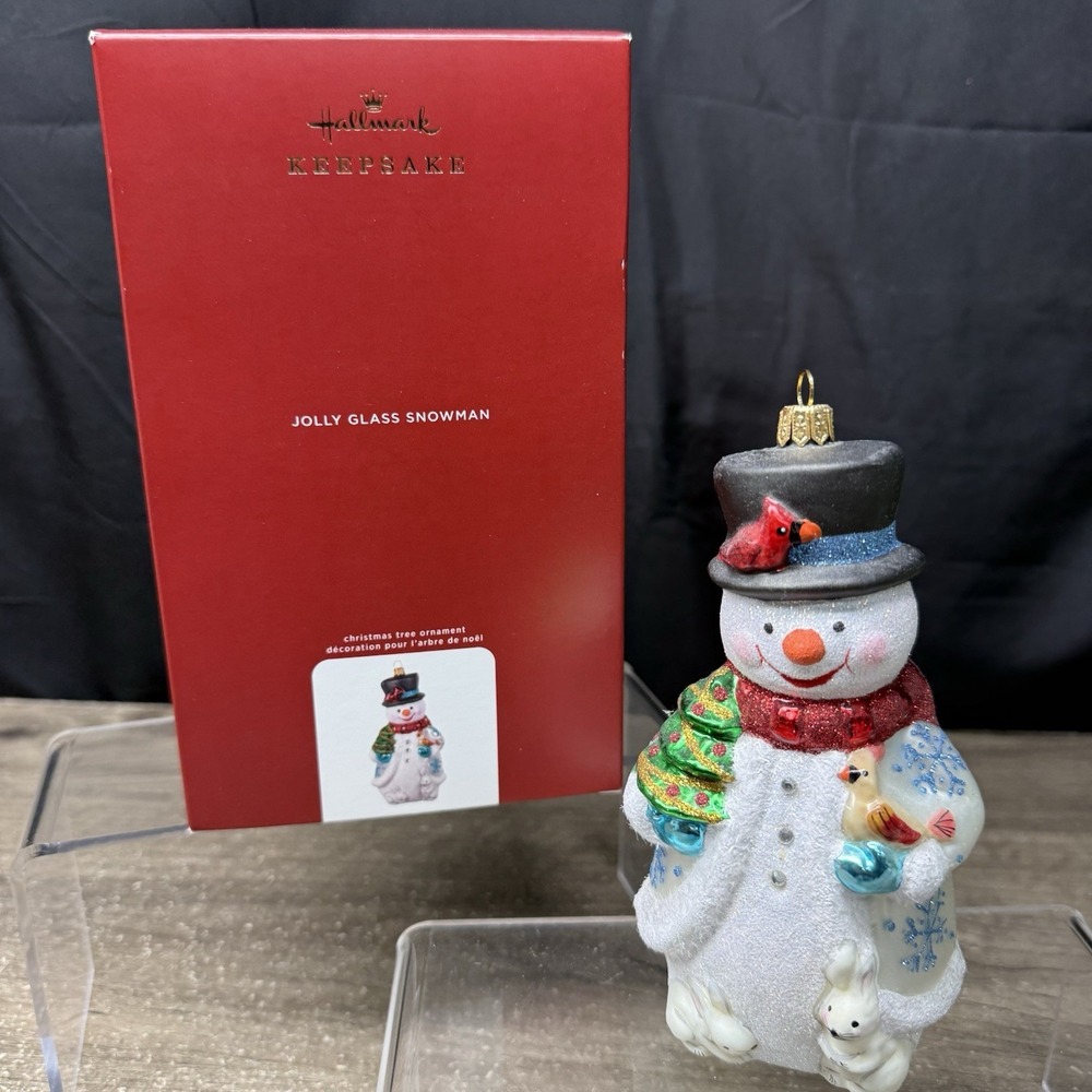 2020 Hallmark Keepsake Ornament  “Jolly Glass Snowman” Made In Poland
